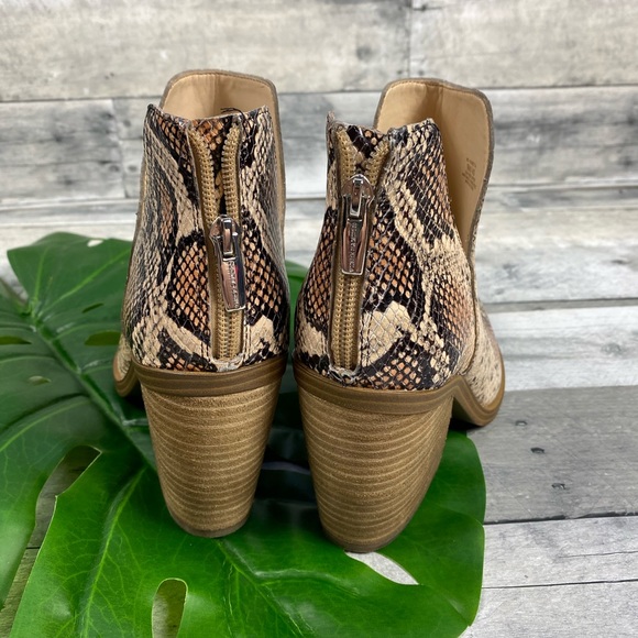 Vince Camuto snakeskin boots gigietta spiced sand - Picture 4 of 8